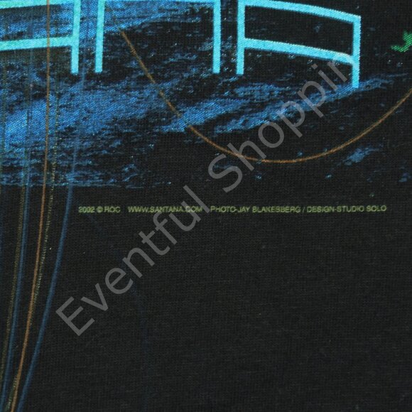 Vintage Santana 2002 All Is One Tour T Shirt in Black Size Large - Picture 4 of 8